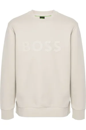 HUGO BOSS Logo-appliqué cotton sweatshirt
