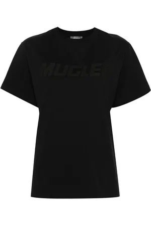 MUGLER Logo-appliqu?? cotton T-shirt
