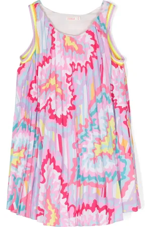 Billieblush Abstract-print pliss?? dress