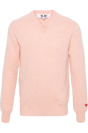 Comme des Garçons Logo-appliqué wool jumper