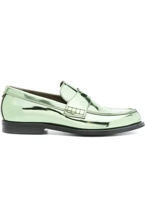 Green on sale penny loafers