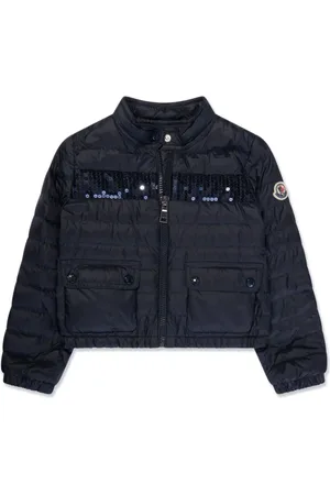 Moncler Logo-appliqué sequin padded jacket