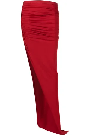 Rick Owens Edfu gathered-detail maxi skirt
