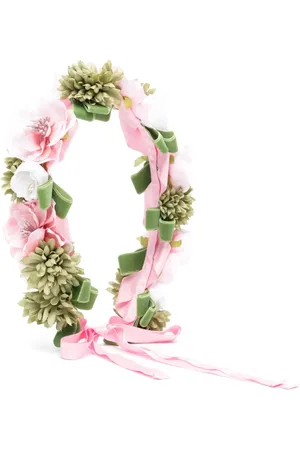 COLORICHIARI Appliqué-floral crown