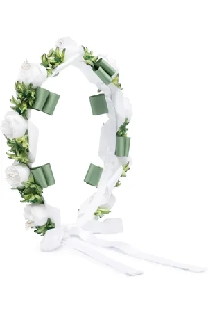 COLORICHIARI Floral-appliqué head band