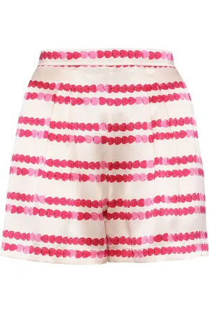 ERES Adorée heart-print silk shorts
