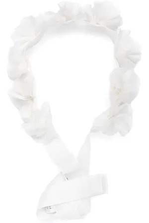 LA STUPENDERIA Floral-appliqué cotton hair band