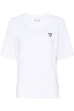 Maison Kitsuné Fox-appliqu?? T-shirt
