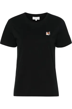 Maison Kitsuné Fox-appliqu?? T-shirt