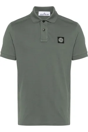 Stone Island Compass-patch piqu?? polo shirt