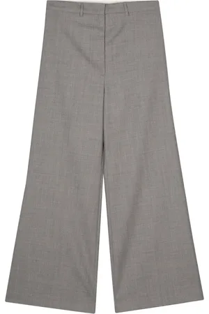 Low Classic M??lange wide-leg trousers