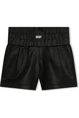DKNY Appliqu??-logo jersey track shorts