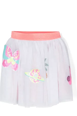 Billieblush Appliqu??-details tulle skirt