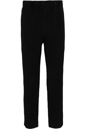 Issey Miyake Basic tapered plissé trousers