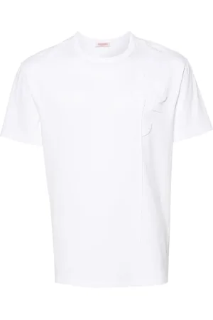 VALENTINO GARAVANI Floral-appliqué cotton T-shirt
