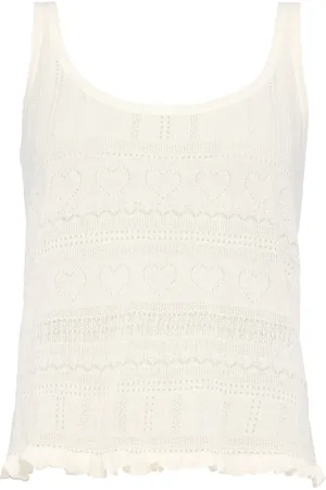 ERES Irène lace cashmere tank top
