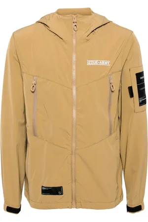 Izzue Logo-appliqué hooded jacket