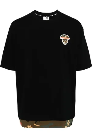 A Bathing Ape Logo-appliqu?? cotton T-shirt