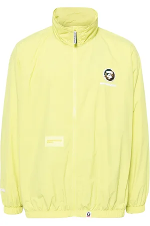 A Bathing Ape Logo-appliqué zip-up jacket