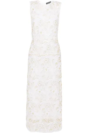 Fabiana Filippi X Benni Bosetto Fabula-macram?? midi dress