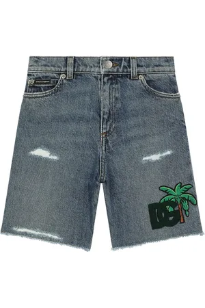 Dolce & Gabbana Logo-appliqu?? denim shorts