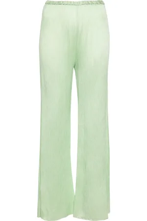 FORTE FORTE Plissé-effect flared trousers