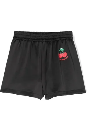 Chiara Ferragni Cherry-appliqué satin shorts