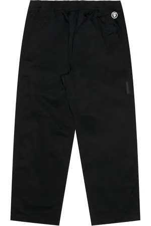 A Bathing Ape Logo-appliqu?? cotton trousers