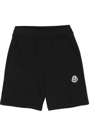 Moncler Appliqu??-logo cotton shorts