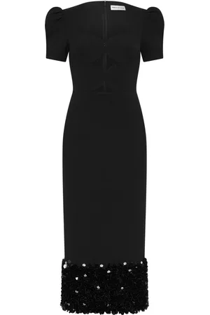 Rebecca Vallance Aurora square-neck Midi Dress - Farfetch