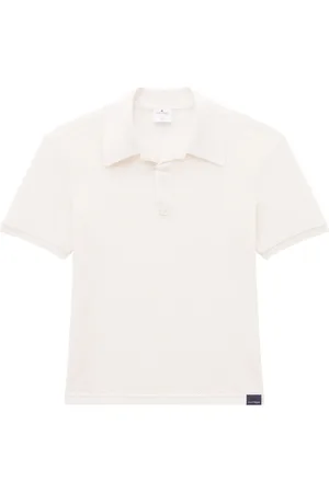 Courrèges AC logo-appliqué mesh polo shirt