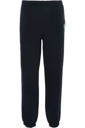 Lacoste Logo-patch piqué-weave trousers