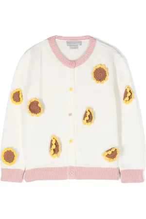 Stella McCartney Sunflower-appliqué cotton cardigan
