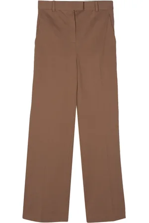 Circolo Piqu??-weave straight trousers