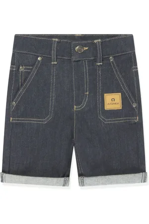 Aigner Logo-appliqué denim shorts