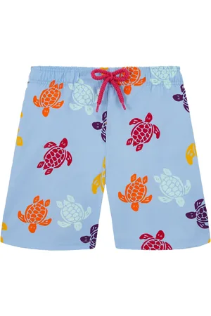 Vilebrequin Turtle-print logo-appliqué swim shorts