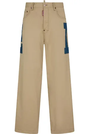 Dsquared2 Logo-appliqué straight-leg trousers