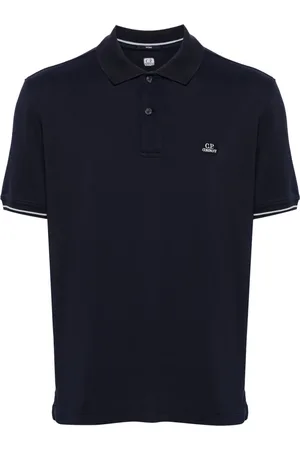 C.P. Company Logo-patch piqué polo shirt