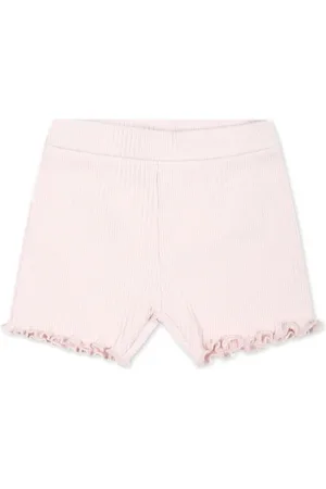 Moncler Logo-appliqu?? ribbed shorts