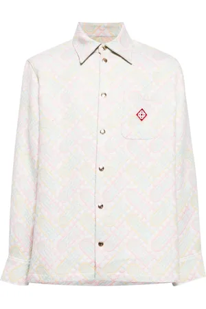 Casablanca Logo-appliqué monogram-jacquard jacket