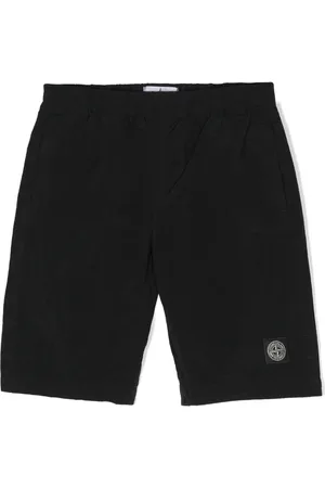 Stone Island Compass-appliqué shell swim shorts