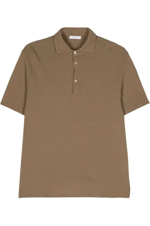 Boglioli Piqu??-weave polo shirt