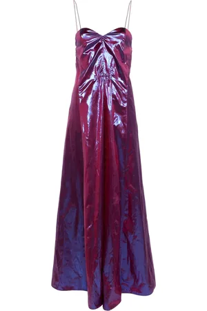 FORTE FORTE Sweetheart-neck lamé gown