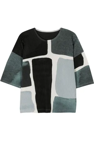 Issey Miyake Landscape pliss?? T-shirt
