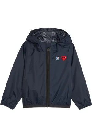 Comme des Garçons X K-Way logo-appliqué rain jacket