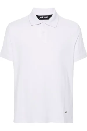 Roberto Cavalli Piqué-weave polo shirt