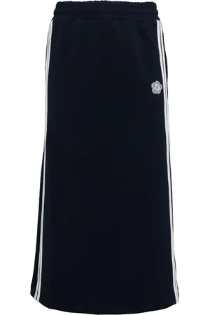 Chocoolate Floral-appliqu?? track skirt