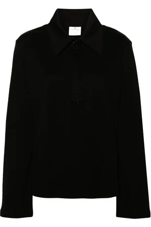 Courrèges Piqu?? cotton polo shirt