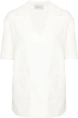 Moncler Logo-appliqu?? textured top