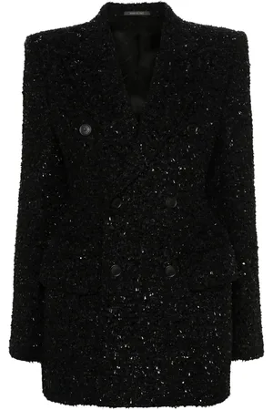 Balenciaga Double-breasted boucl?? blazer